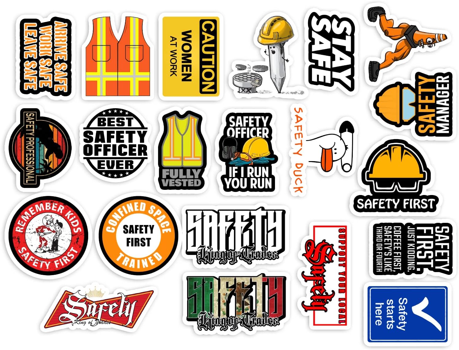 Hard Hat Customized Stickers